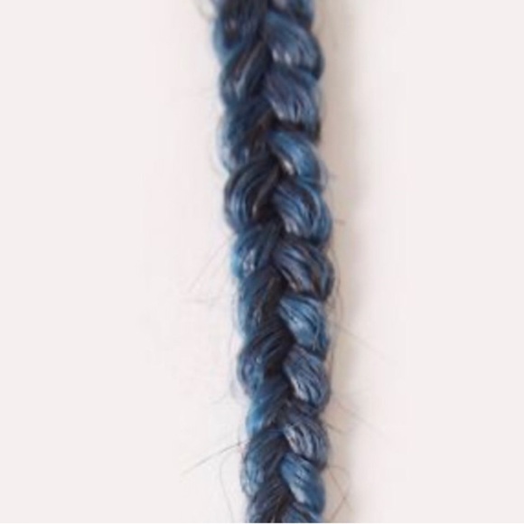 Pop by Hairdo 20” Teal Hair Extension Metallic Clip In Braid Extension Gift NEW - Picture 6 of 15